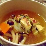 はさみ豆腐の煮込みスープ